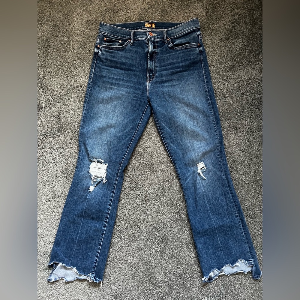 Mother crop jeans